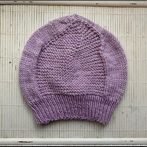 Adult medium hat merino wool hand knit